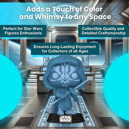 Darth Maul Funko Pop! Star Wars - Specialty Series Limited Edition - Collectible Glows In The Dark Vinyl Figure #740 with  Display Box Protector Case