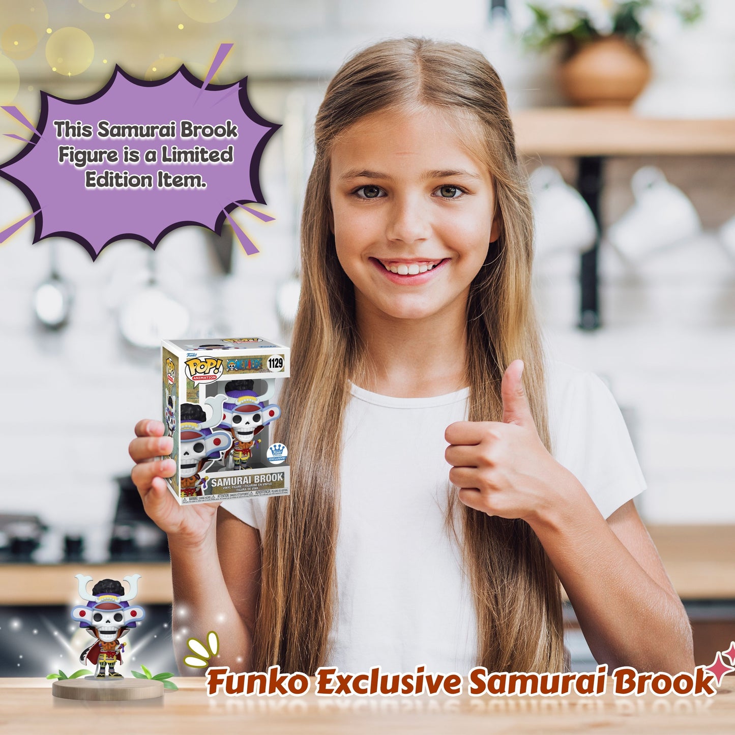 Samurai Brook #1129 Funko Pop! Animation One Piece - Approx. 5.29" Collectible Exclusive Vinyl Figure
