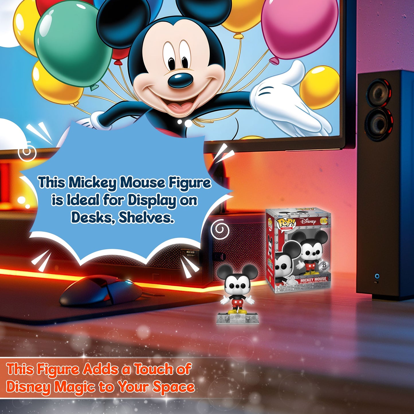 Mickey Mouse #01C Funko Pop! Classic Disney 25th Funniversary Limited Edition 25000 - Approx. 5.15" Collectible Vinyl Figure