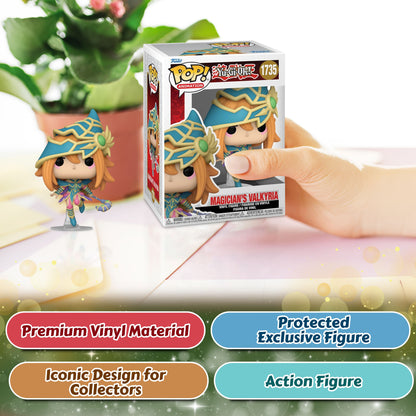 Magician's Valkyria Funko Pop! Animation: Yu-Gi-Oh - Approx. 5 1/2" Collectible Vinyl Figure #1735 with Display Box Protector Case