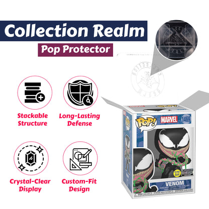 Venom with Ooze Funko Pop! Marvel - Glows In The Dark  Entertainment Earth Exclusive Limited Edition - Approx. 4 1/2" Collectible Vinyl Figure #1469 with Display Box Protector Case