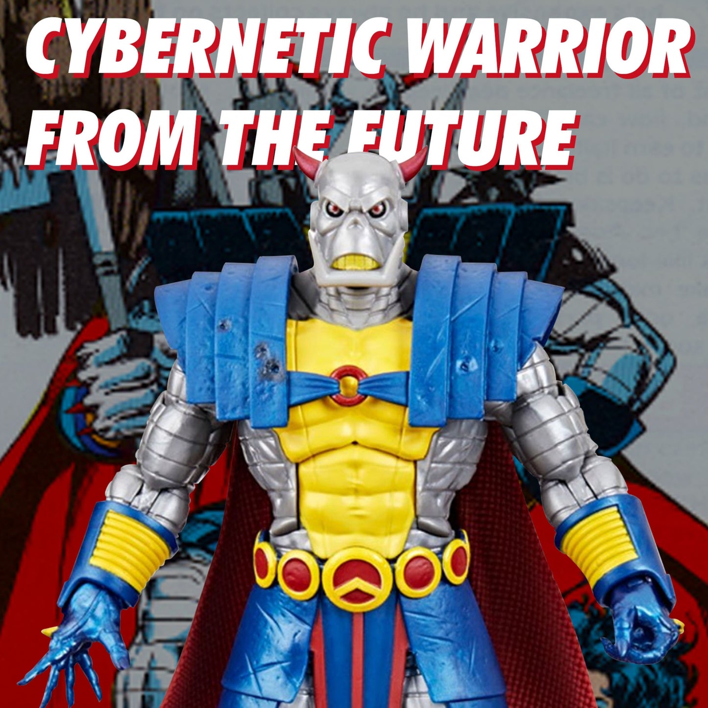Death's Head Marvel Legends Super Heroes Series by Hasbro - Deluxe 6-Inch Action Figure - Exclusive Cybernetic Warrior with 6 Accessories, 7 3/5" Tall in Exclusive Window Box