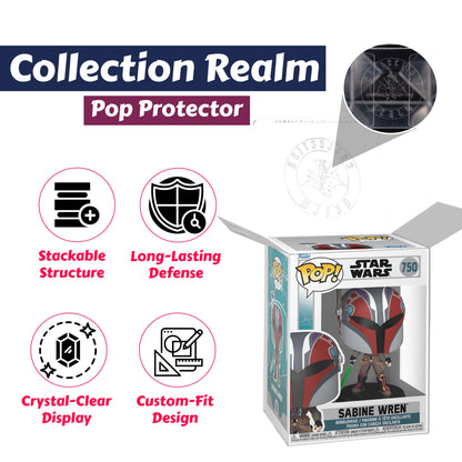 Sabine Wren Funko Pop! Star Wars Ahsoka - Approx. 4 1/2" Collectible Vinyl Figure #750 with Display Box Protector Case