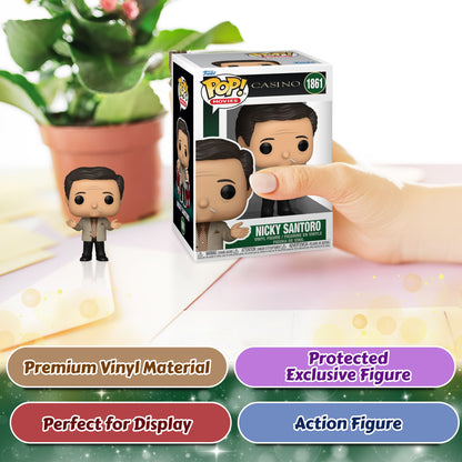Nicky Santoro Funko Pop! Movies Casino - Approx. 4" Collectible Vinyl Figure #1861 with Display Box Protector Case