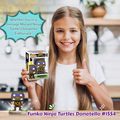 Donatello with Bo-Staff Funko Pop! Television Nickelodeon Teenage Mutant Ninja Turtles - Approx. 3 1/2" Collectible Vinyl Figure #1554 with Display Box Protector Case (PRE-ORDER)