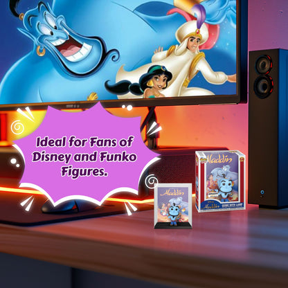 Genie with Lamp Funko Pop! VHS Covers Alladin - Approx. 4.5" Collectible Vinyl Figure #14 with Case