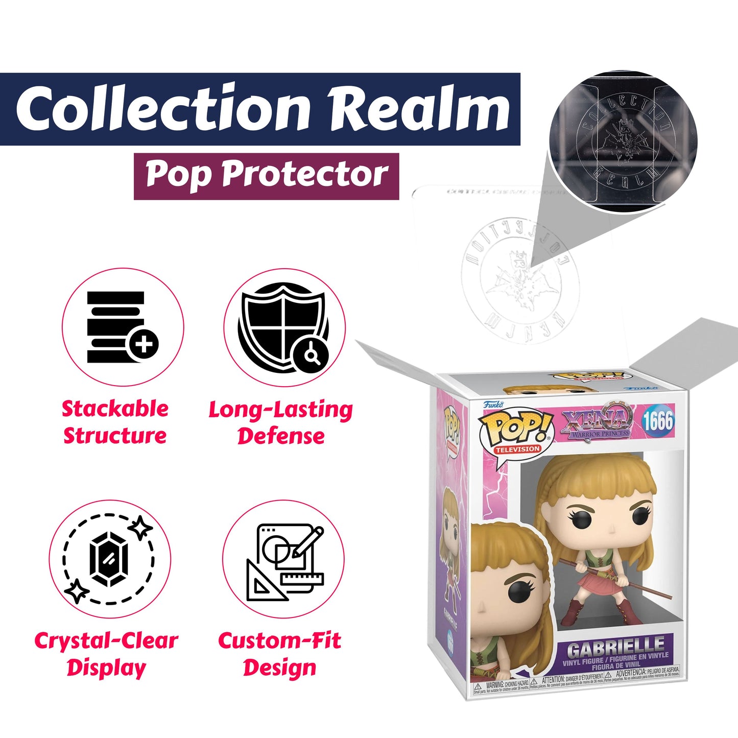 Gabrielle Funko Pop! Television Xena Warrior Princess - Approx. 4" Collectible Vinyl Figure #1666 with Display Box Protector Case