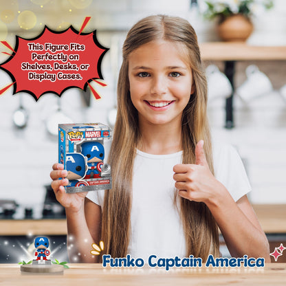 Captain America Funko Pop! Classic Marvel 25th Funniversary Limited Edition - Approx. 4.35" Collectible Bobblehead Figure #06C with Window Display Box