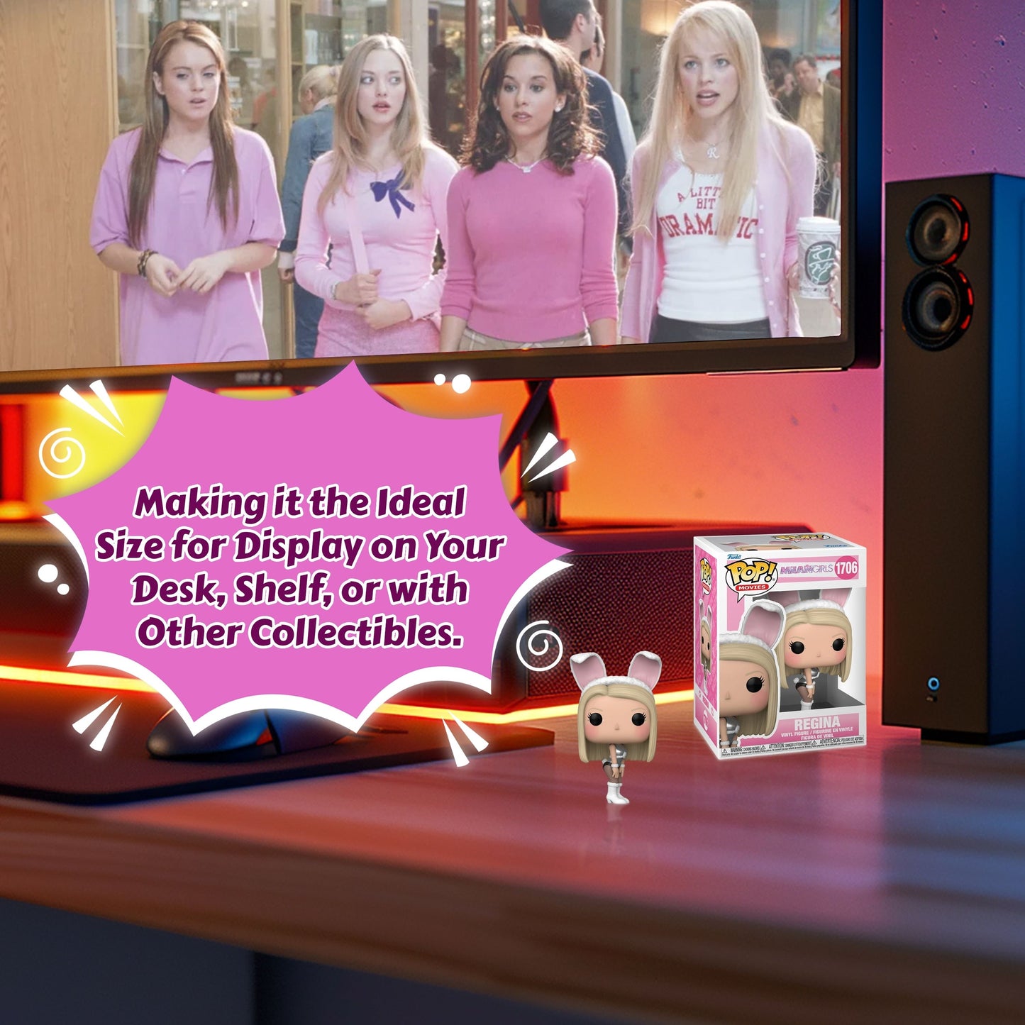 Regina George Funko Pop! Movies Mean Girls 20th Anniversary - Approx. 4 3/4" Collectible Vinyl Figure #1706 with Window Display Box