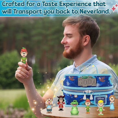 Peter Pan Funko Soda! Fly Away to Neverland - 6-Piece Set of Approx. 4" Vinyl Figures in Collectible Soda Cans (Chance of 1 Chase Variant) with an 8" Cooler Bag