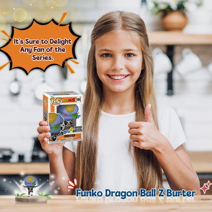 Burter #1494 Funko Pop! Animation Dragon Ball Z - Approx. 4 3/4" Collectible Glows In The Dark Entertainment Earth Exclusive Limited Edition Vinyl Figure