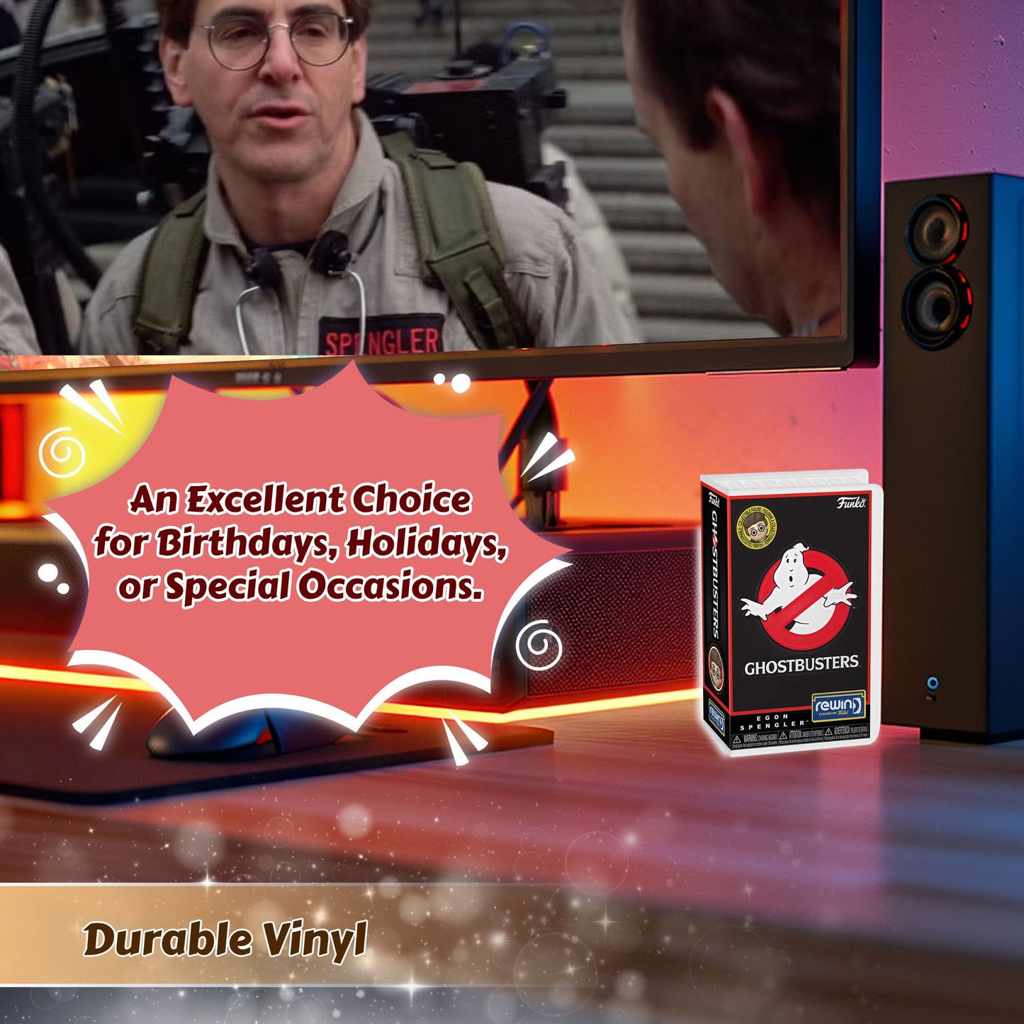 Egon Spengler Funko Rewind Ghostbusters - Approx. 3 3/4" Collectible Vinyl Figure