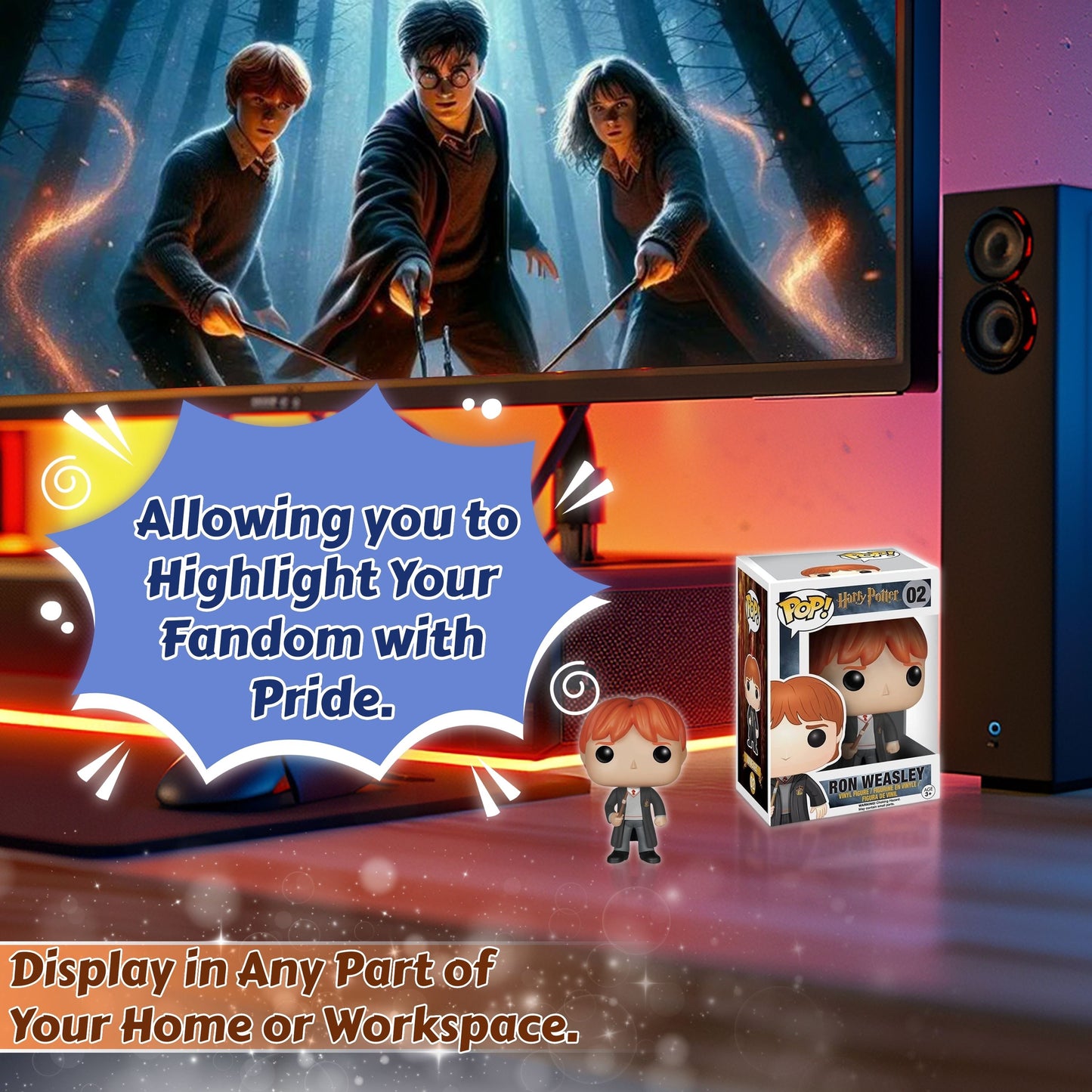 Ron Weasley Funko Pop! Harry Potter - Approx. 3 3/4" Collectible Vinyl Figure #02 with Display Box Protector Case