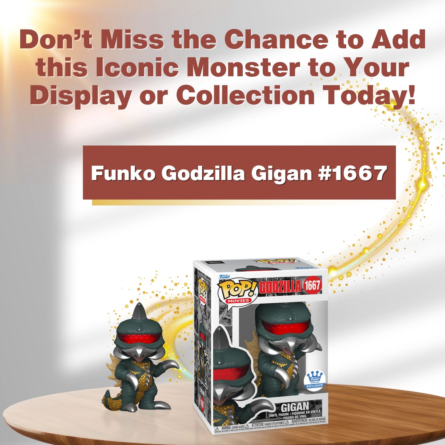 Gigan #1667 Funko Pop! Movies: Godzilla - Approx. 4.9" Collectible Exclusive Vinyl Figure