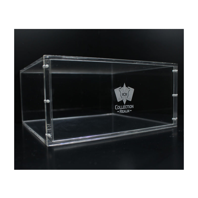 Pokemon Elite Trainer Box Acrylic Display Case by Collection Realm  – Stackable ETB Case Protector with Magnetic Lid, UV Protection, Clear Acrylic Display for Elite Trainer Boxes - Pack of 1 (PRE-ORDER JULY 2026)