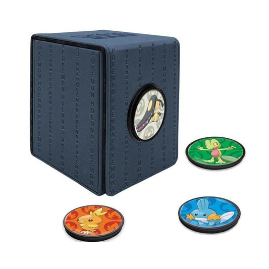 Ultra PRO Alcove Click Deck Box Hoenn Blue magnetic card deck box for 100 plus sleeved cards premium tcg box holder