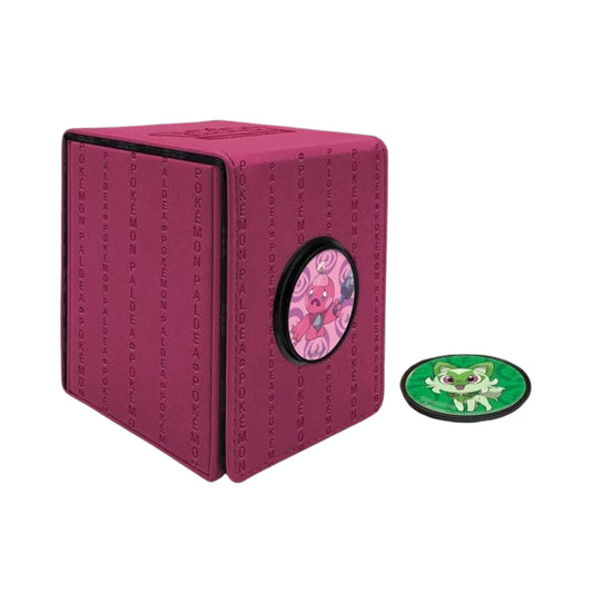Ultra PRO Alcove Click Deck Box Paldea Pink deck card box magnetic closure tcg box holding 100 plus sleeved cards