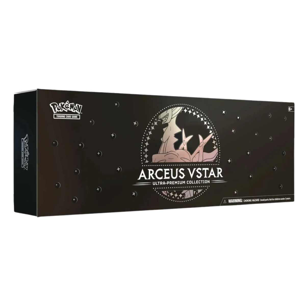 Pokemon TCG Arceus VSTAR Ultra Premium Collection box with premium cards and accessories display