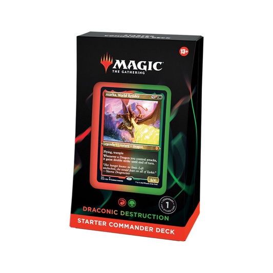 Magic The Gathering Draconic Destruction Starter Commander Deck sealed dragon themed deck.