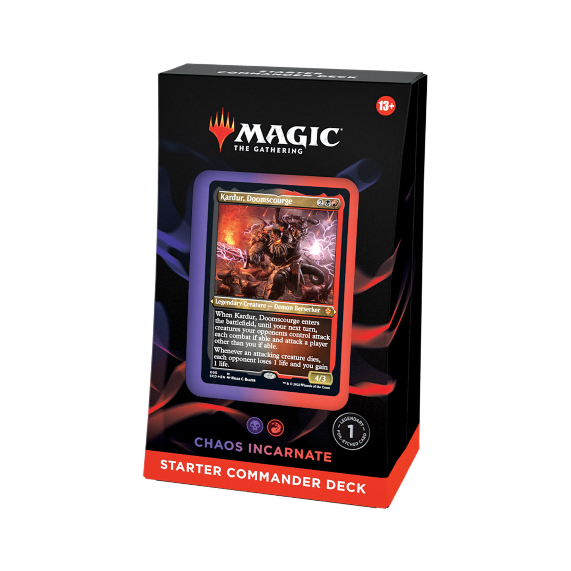 Magic The Gathering TCG Starter Commander Deck Chaos Incarnate 100 Card Deck MTG Magic The Gathering TCG Starter Commander Deck Chaos Incarnate 100 Card Deck MTG