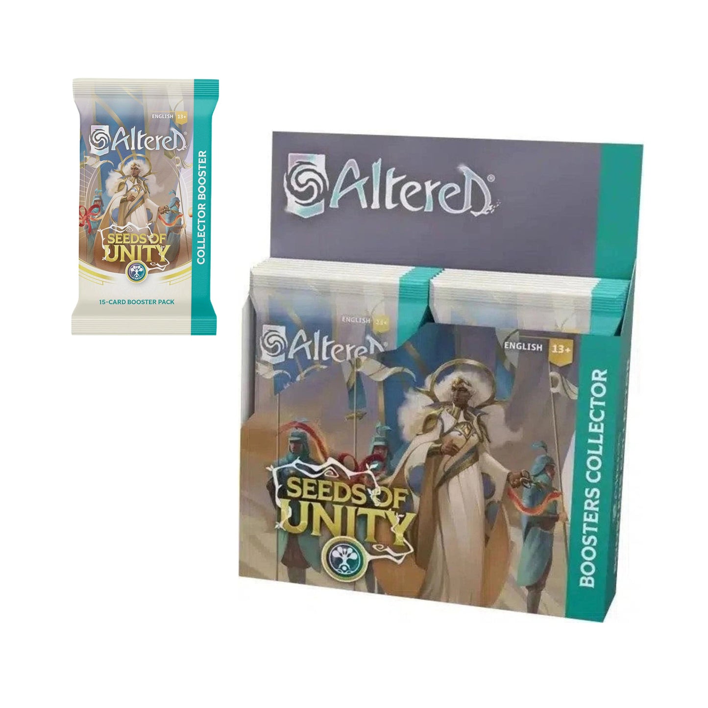 Altered Seeds of Unity Collector Booster Box Display English TCG Trading Cards Collectible Card Game Booster Pack Card Display for Collectors