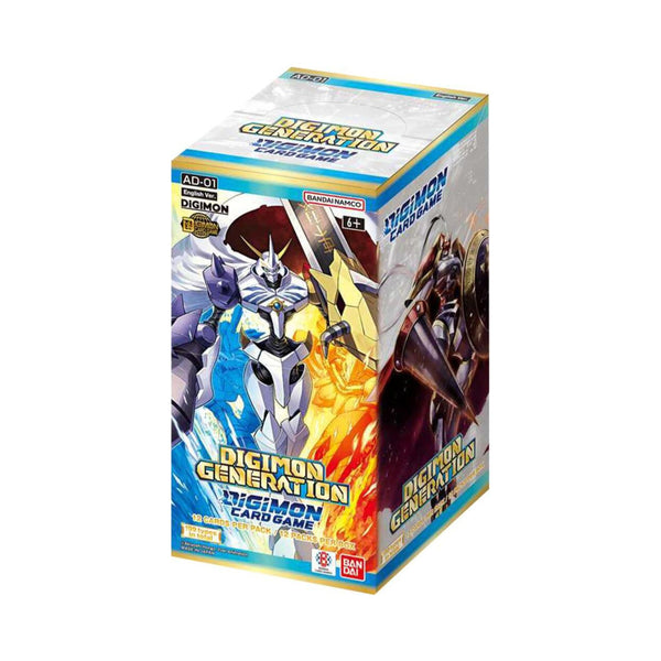 Bandai Digimon Card Game DIGIMON GENERATION Advanced Booster Box AD01 | 12 Booster Packs | 25 New Cards, Massive Reprints, Gold Foil Alt-Art Cards | Trading Card Game for Collectors & Players (PREORDER - Release Date November 30, 2026)