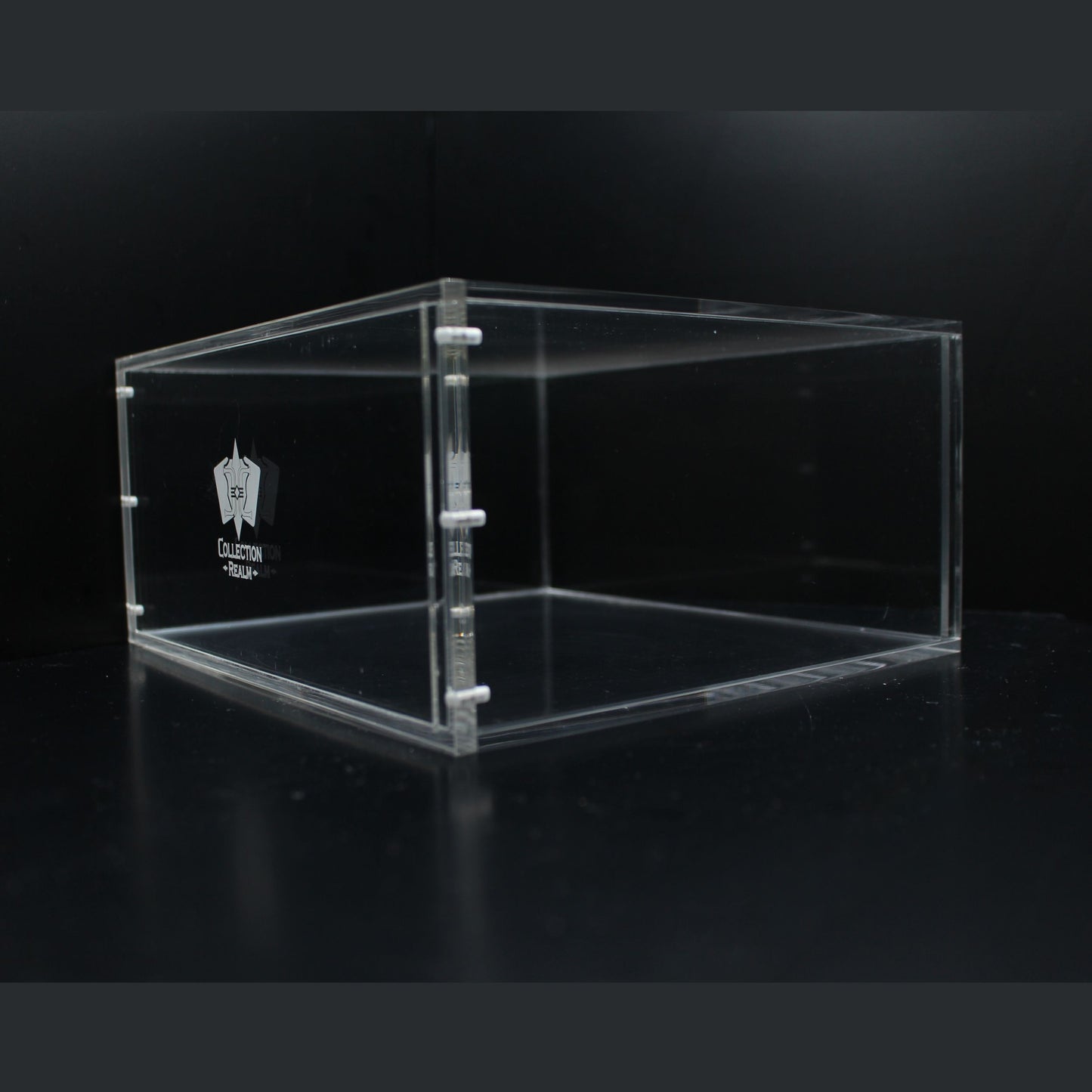 Pokémon Elite Trainer Box Acrylic Display Case by Collection Realm – Stackable ETB Case Protector with Magnetic Lid, UV Protection, Compatible with Pokémon ETBs, 4-Pack (PRE-ORDER JULY 2026)
