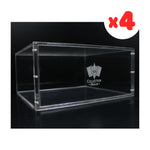 Pokémon Elite Trainer Box Acrylic Display Case by Collection Realm – Stackable ETB Case Protector with Magnetic Lid, UV Protection, Compatible with Pokémon ETBs, 4-Pack (PRE-ORDER JULY 2026)