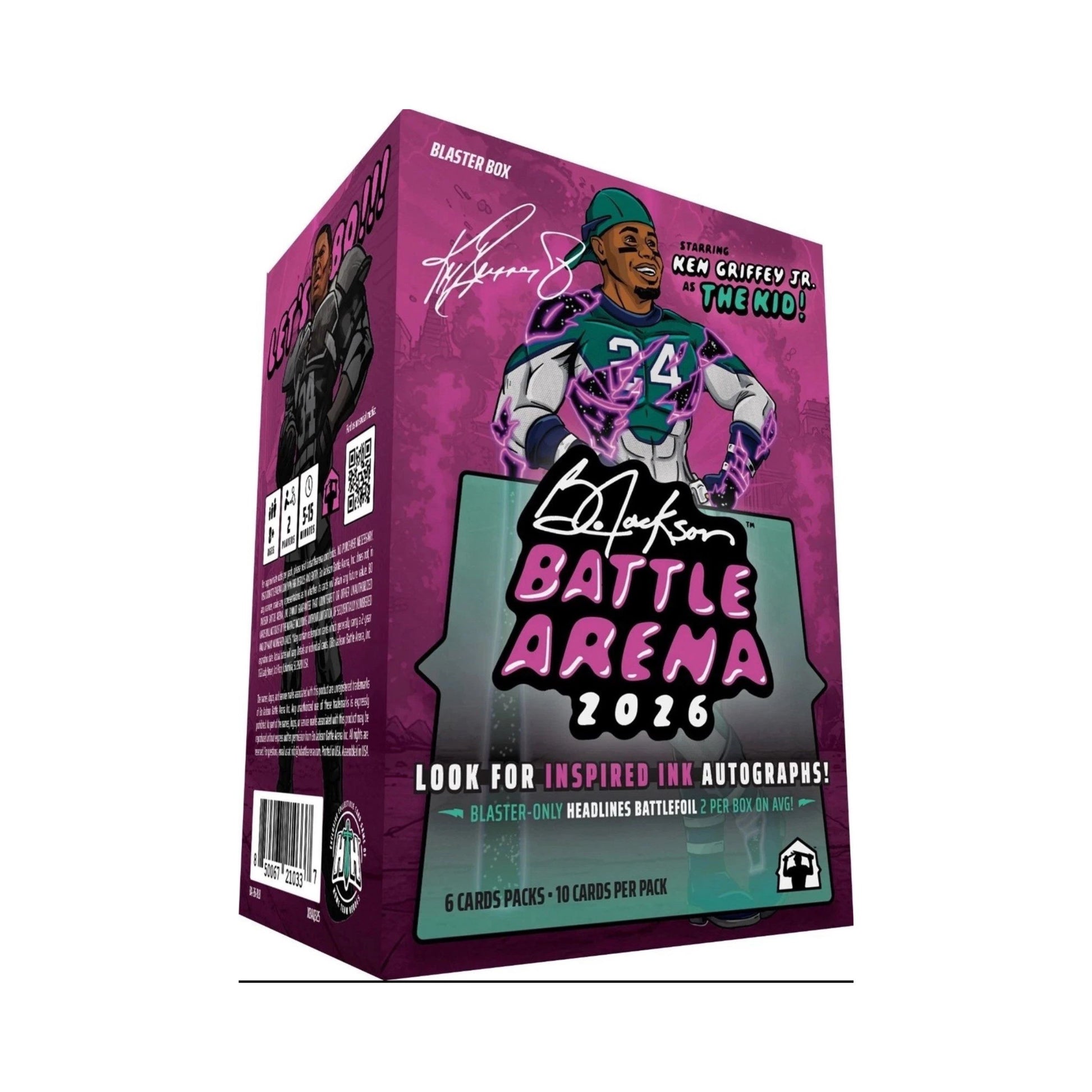 Bo Jackson Battle Arena 2026 Blaster Box – sealed trading card blaster with randomized packs.