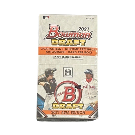 2021 Bowman Draft Baseball ASIA Edition Hobby Box, Factory Sealed Trading Card Box, Baseball Card Collectible for Collectors and Fans