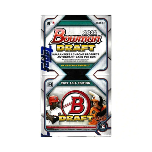 2022 Bowman Draft Baseball Asia Edition Hobby Box – Factory Sealed – 1 Autographed Card & 12 Japan Refractors Per Box – 200-Card Base Set – MLB Draft Prospects & Collectible Trading Cards