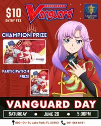 Cardfight!! Vanguard Day Tournament – June 20, 2026 (Saturday 5PM)