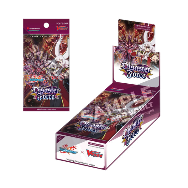 Cardfight!! Vanguard Divinez TB03 Disaster Force Booster Box | Future Card Buddyfight Collaboration Set | Darkness Dragon World | Sealed Trading Card Game Booster Box (PREORDER - Release Date November 20, 2026)