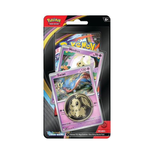 Pokemon TCG Mega Evolution Chaos Rising Zacian blister pack sealed trading card game set