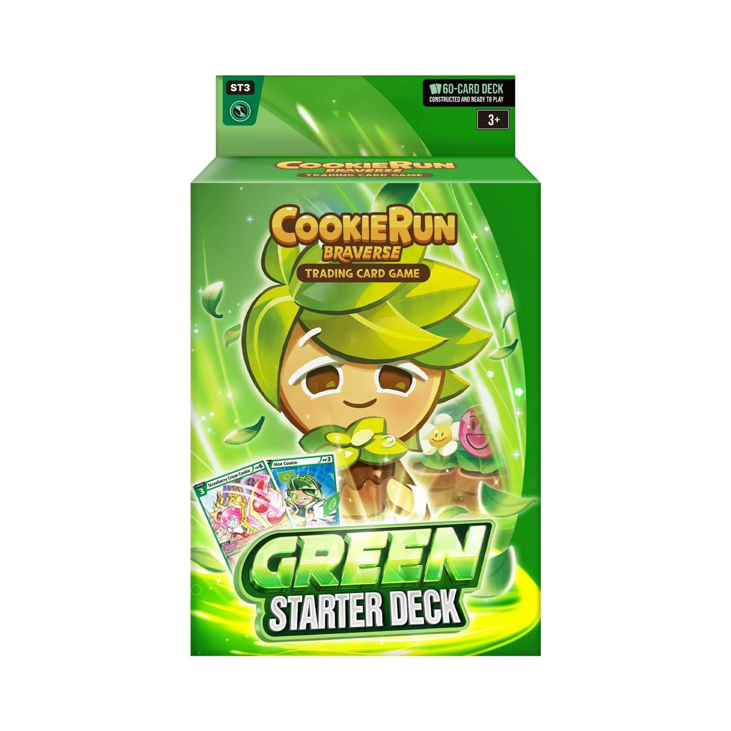 Cookie Run TCG ST3 Green Starter Deck 60 card trading card game deck box
