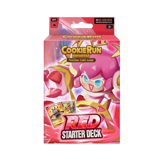 Cookie Run TCG ST1 Red Starter Deck 60 Card Prebuilt Deck Trading Card Game Set
