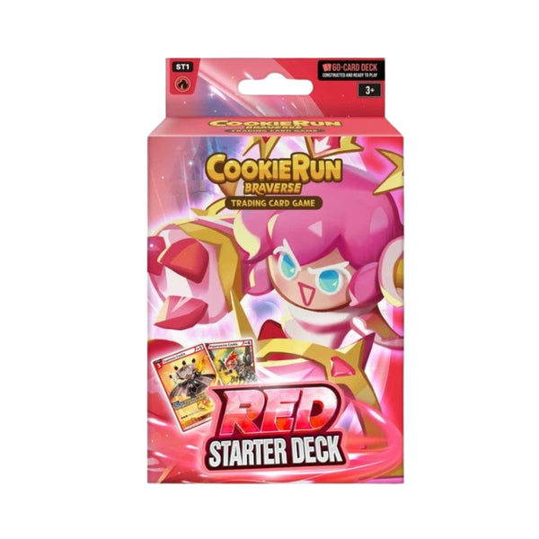 Cookie Run TCG ST1 Red Starter Deck 60 Card Prebuilt Deck Trading Card Game Set