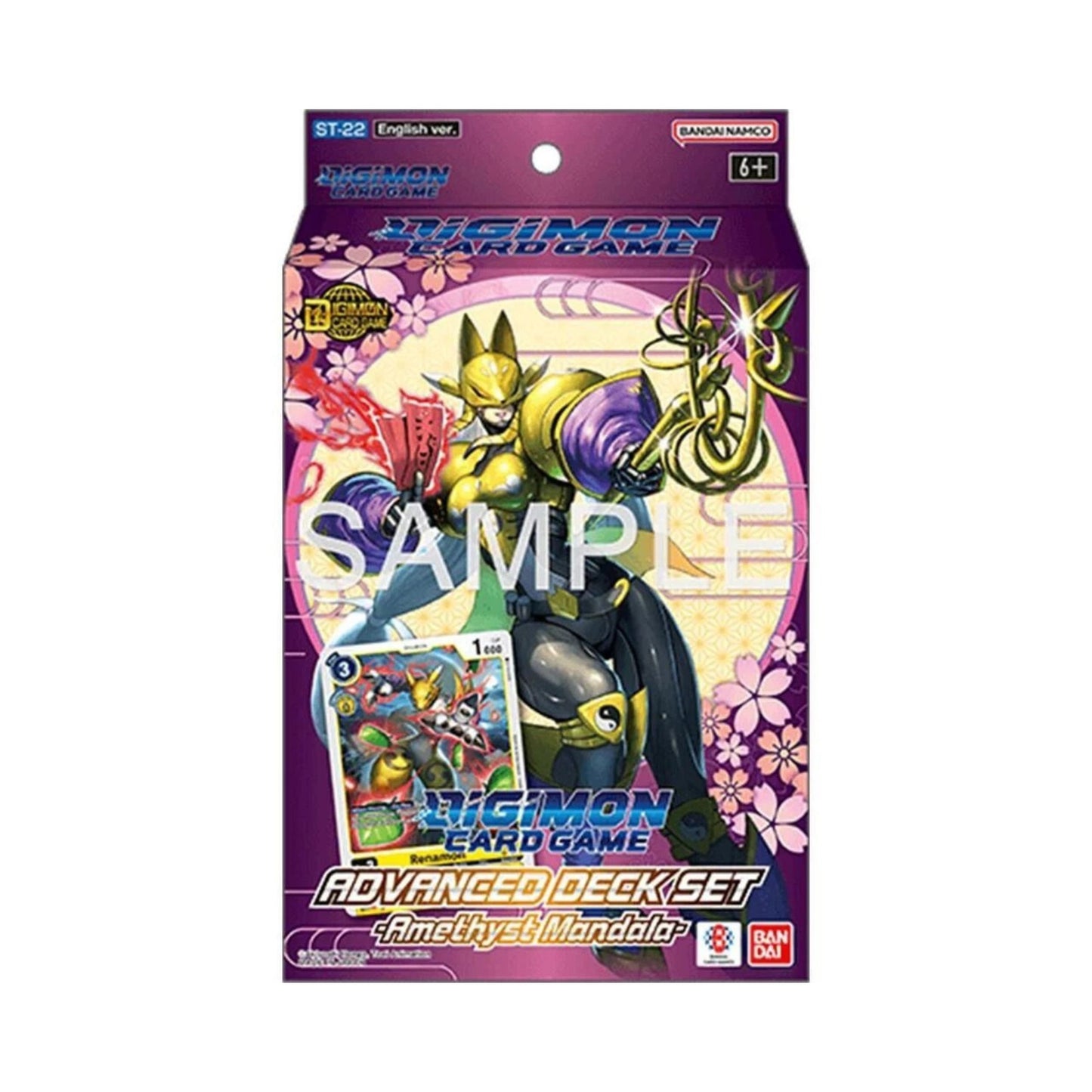Digimon TCG Amethyst Mandala Advanced Starter Deck ST-22 [54 Cards]