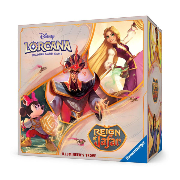 Disney Lorcana TCG Reign of Jafar Illumineers Trove collectible card game storage box and accessories