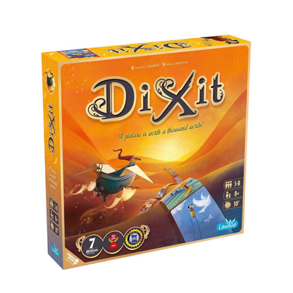 Dixit Board Game - The Award-Winning Game of Imagination and Creativity! Fun Family Storytelling Game for Kids & Adults, Ages 8+, 3-6 Players, 30 Minute Playtime, Made by Libellud