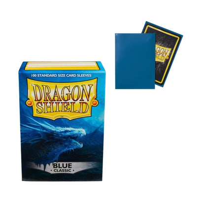 Dragon Shield Card Sleeves  Standard Size Classic Blue 100ct Durable TCG Sleeves for Card Games