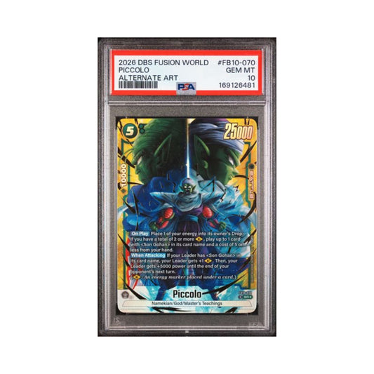 DragonBall DBS FW Piccolo PSA 10 6481 Graded Collectible Card