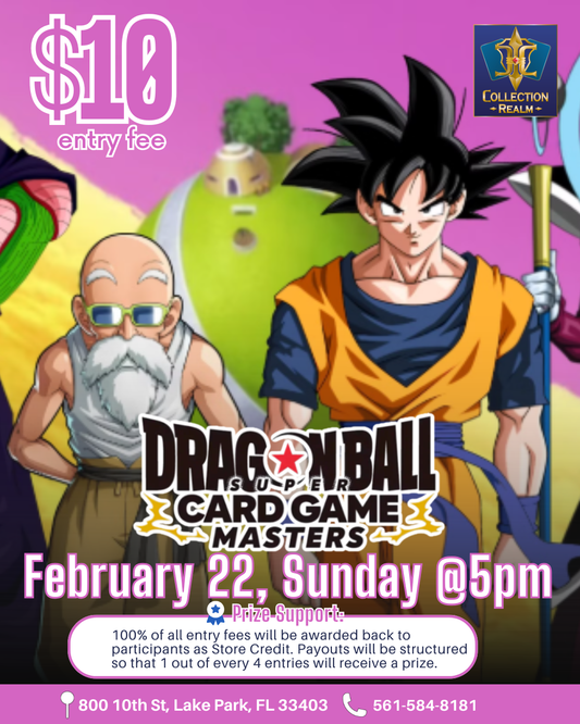 Dragon Ball Super Card Game Masters Tournament – Feb 22 (Sun) 5:00 PM