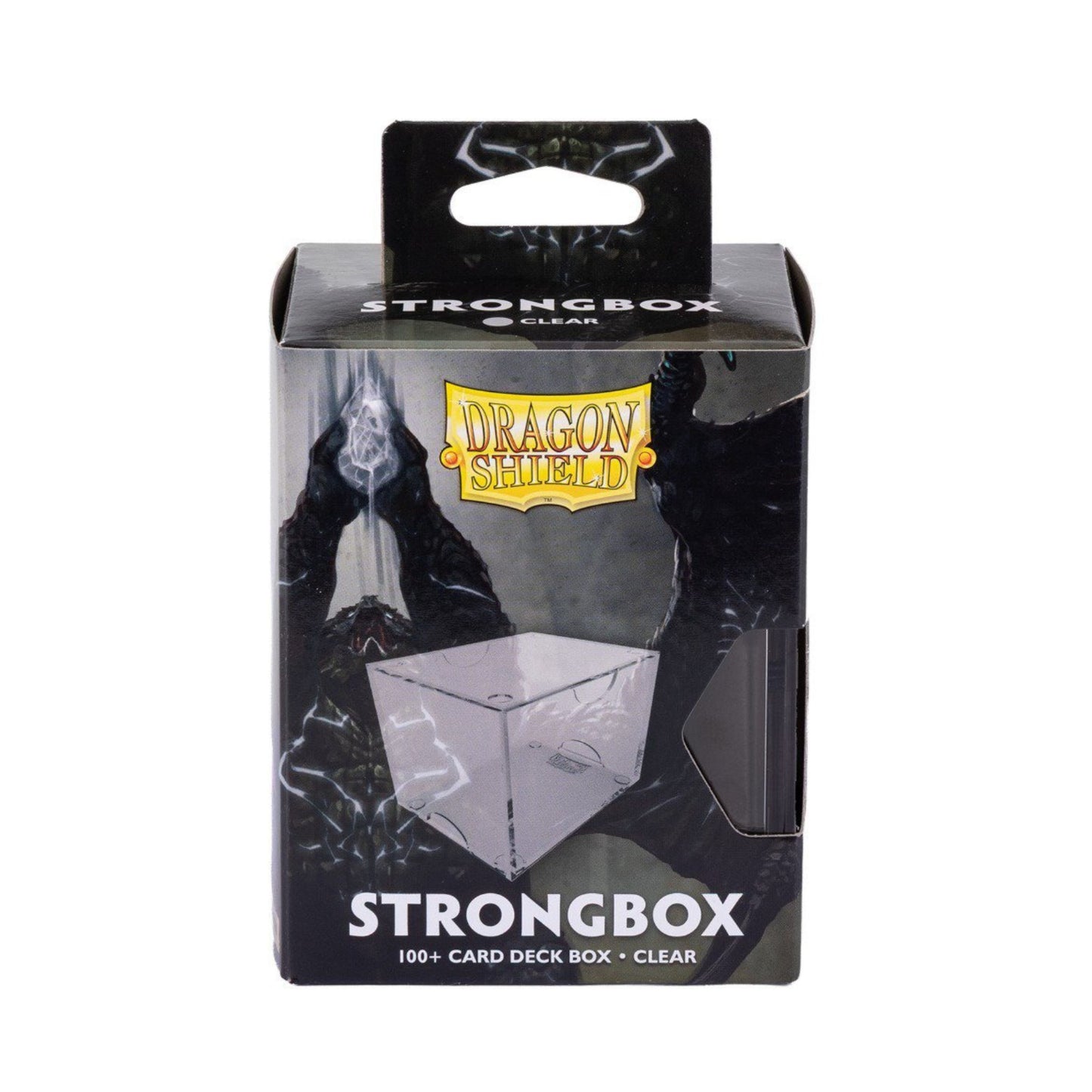 Dragon Shield Strongbox Clear Deck Box for 100+ Double-Sleeved Cards | Clear Acrylic TCG Card Storage Case | Stackable Protective Deck Box for MTG, Pokémon, Lorcana & More