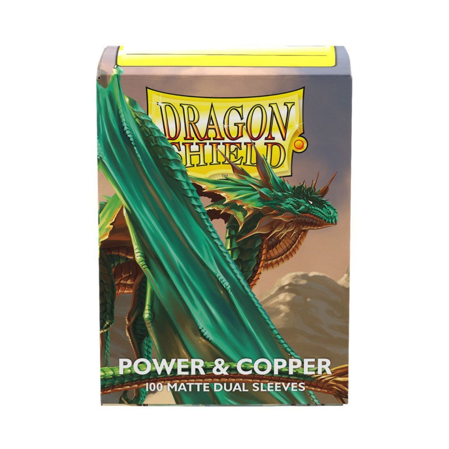 Dragon Shield Matte Dual Sleeves Power & Copper 100CT – Standard Size Card Sleeves with Opaque Dual-Layer Design, Textured Matte Back, Smooth Shuffle Feel for TCG Cards