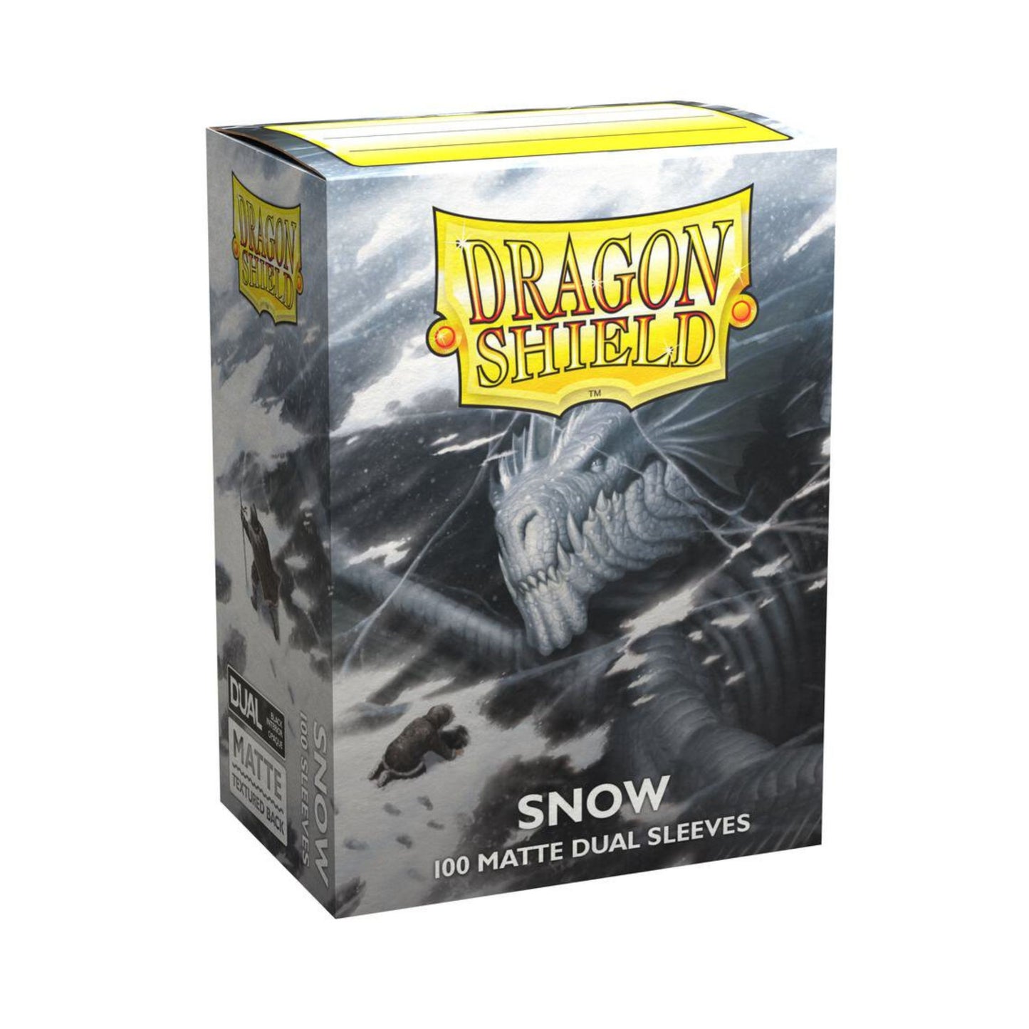 Dragon Shield Matte Dual Sleeves Snow 100 count protective trading card sleeves pack