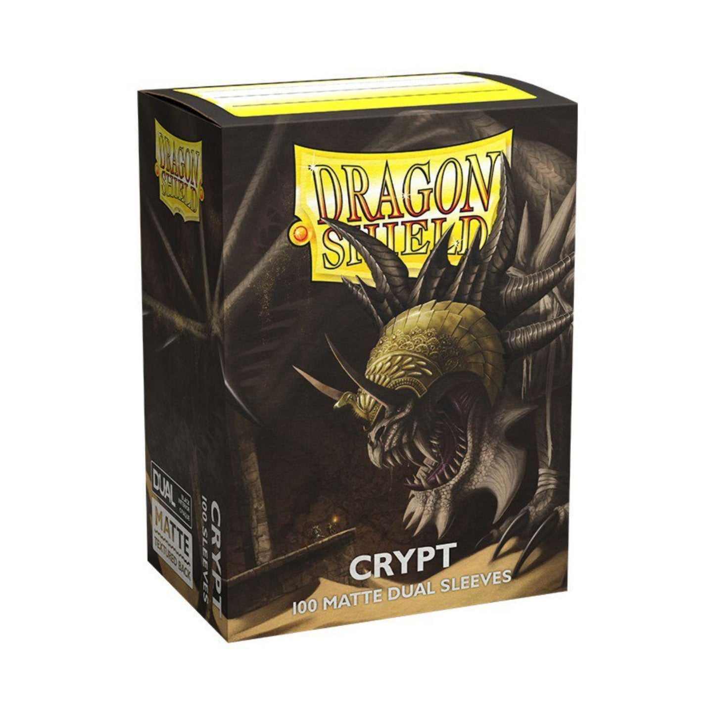 Dragon Shield Dual Matte Sleeves Crypt 100CT Standard Size Card Sleeves, Textured Matte Back, Black Interior, Fully Opaque, 100 Protective Sleeves for MTG, Pokémon, Lorcana & Flesh and Blood (PRE-ORDER)