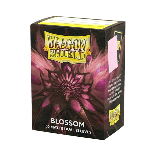 Dragon Shield Dual Matte Blossom Card Sleeves 100 Count – Standard Size TCG Protective Sleeves with Black Interior, Opaque Matte Finish for MTG, Pokemon, Flesh and Blood, Lorcana