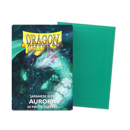 Dragon Shield Japanese Size Matte Sleeves Aurora 60 count trading card sleeves pack.