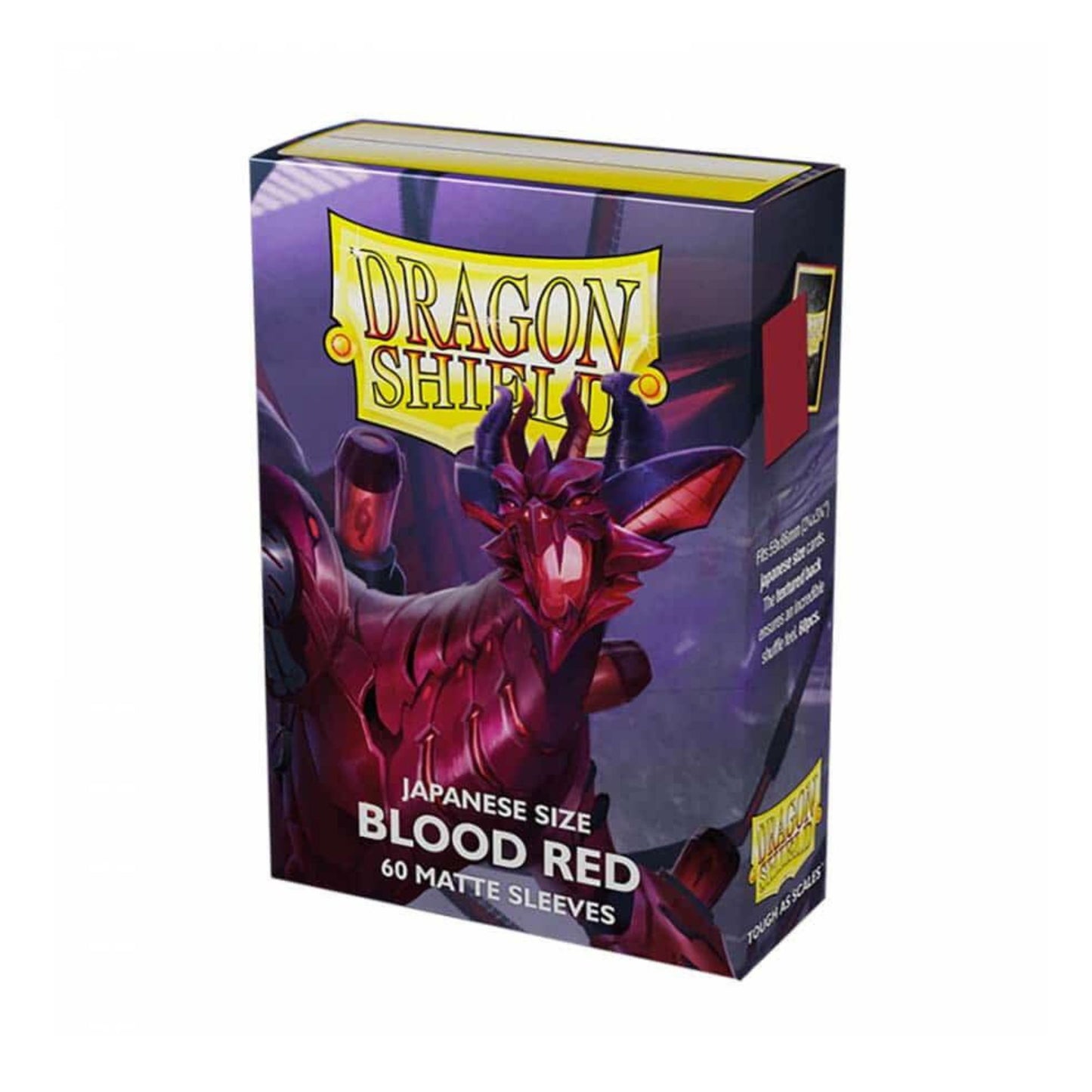 Dragon Shield Japanese Size Matte Card Sleeves Blood Red 60 Count Trading Card Sleeves